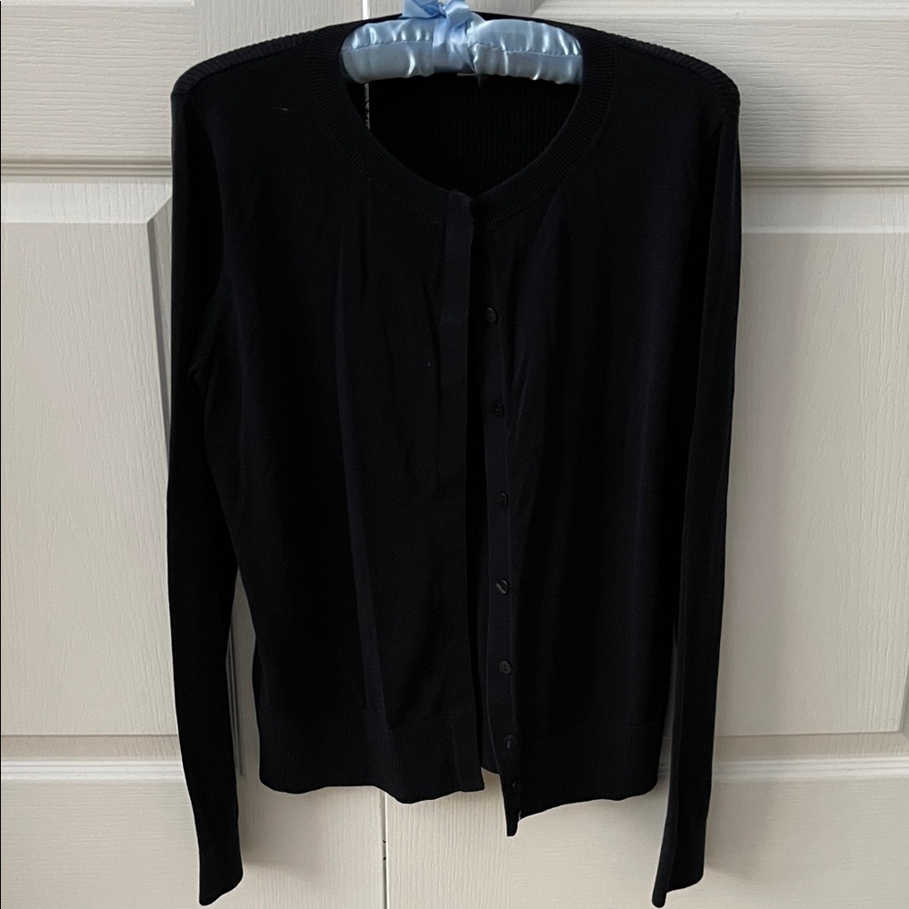 Women's Navy Blue Cardigan Sweater